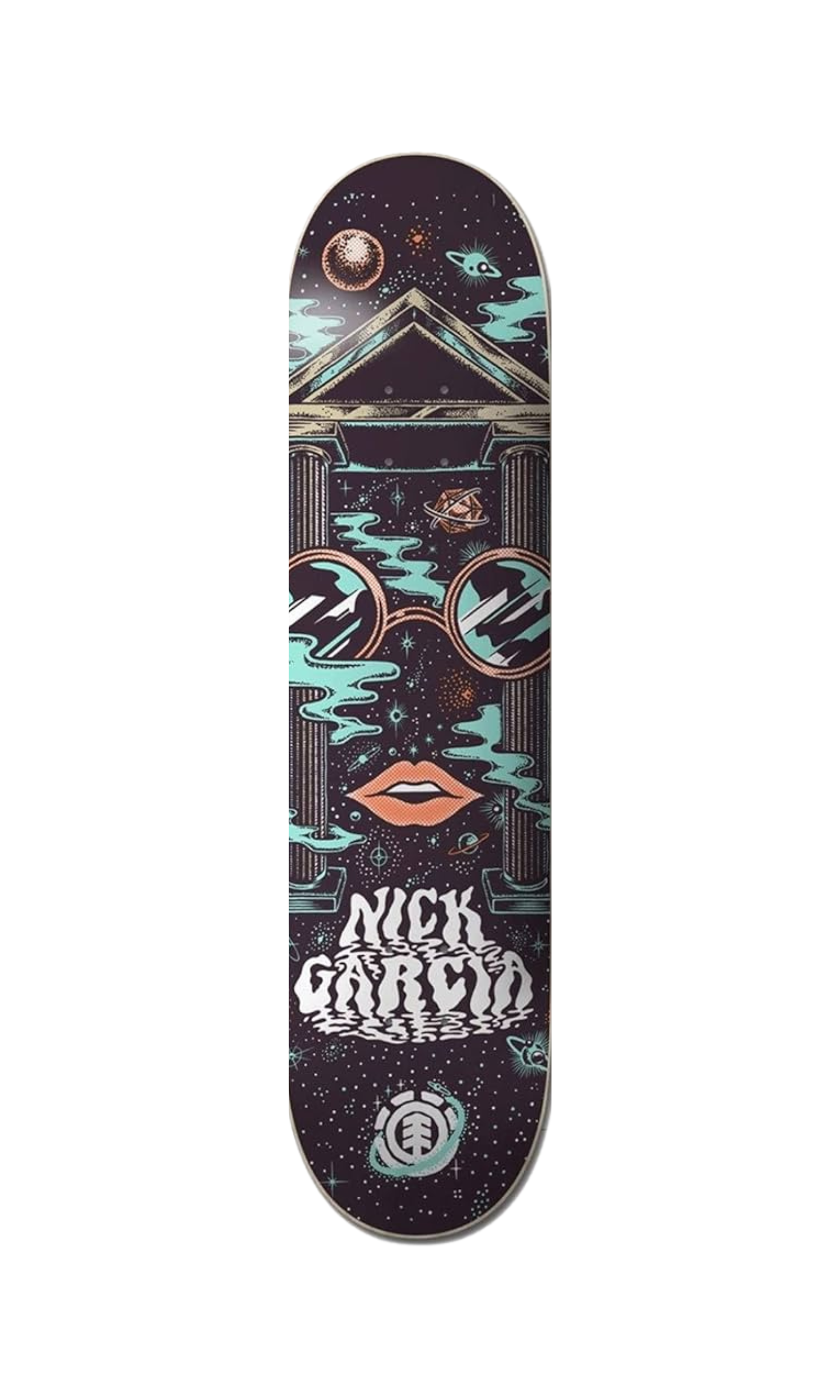 Element Nick Garcia スケートボード、カバー付き 8.38 Element Skateboard Deck Space Case Nick Garcia — ESCAPADE